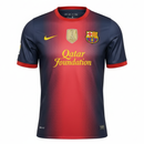 Camisa Barcelona Home 12/13 Retrô - Azul e Vermelha + Patch Campeão Mundial 2011