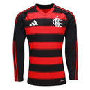 Camisa CRF Home 25/26 Manga Longa - Preto e Vermelho