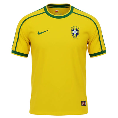 Camisa Brasil Home 1998 Retrô - Amarela