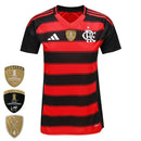 Camisa CRF Feminina Home 25/26 - Preta e Vermelha