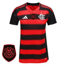Camisa CRF Feminina Home 25/26 - Preta e Vermelha